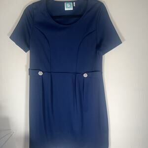 vera fishbaugh Blue Seath Dress Size Medium
